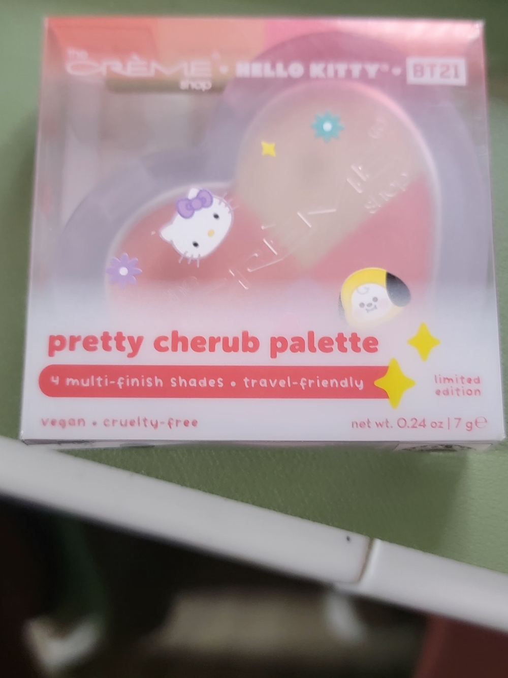 Hello Kitty x BT21 Pretty Cherub Palette - Pink Peach Shades